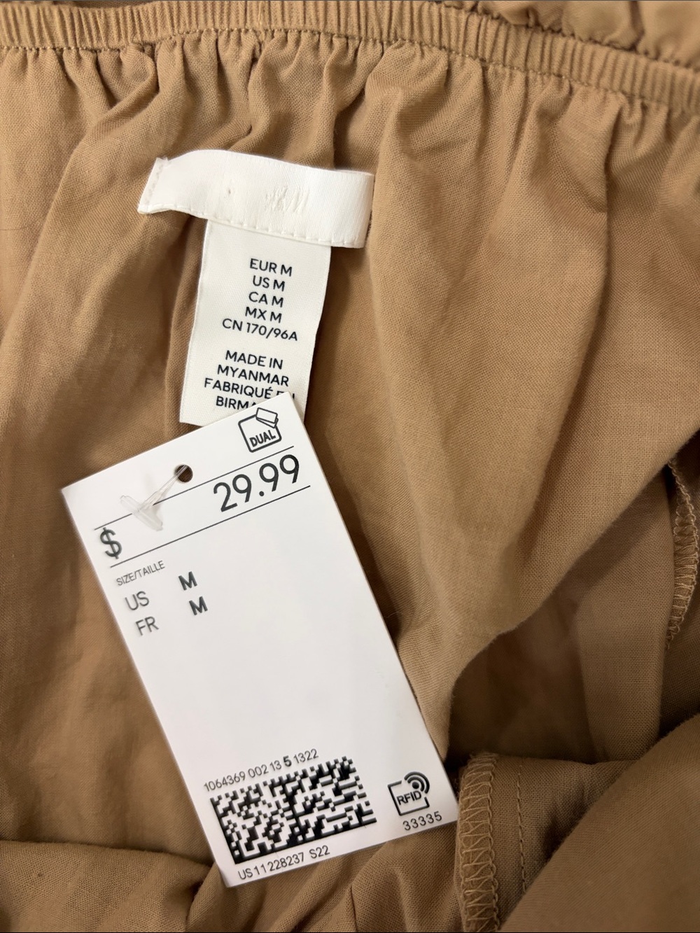 H&M Tan Ruffle-Top Maxi Dress - Picture 8 of 10